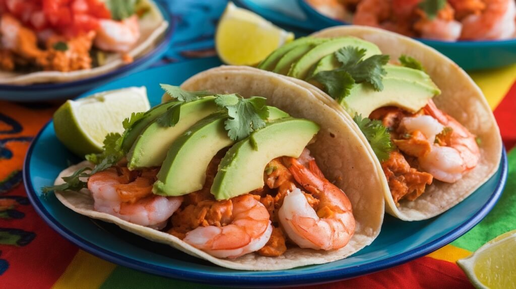 Baja Shrimp Avocado Tacos