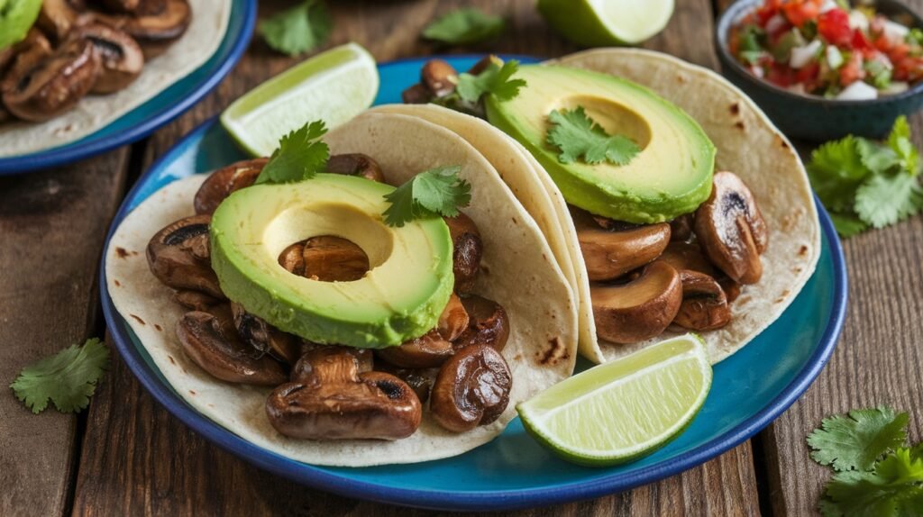 Balsamic Roasted Mushrooms Tacos
