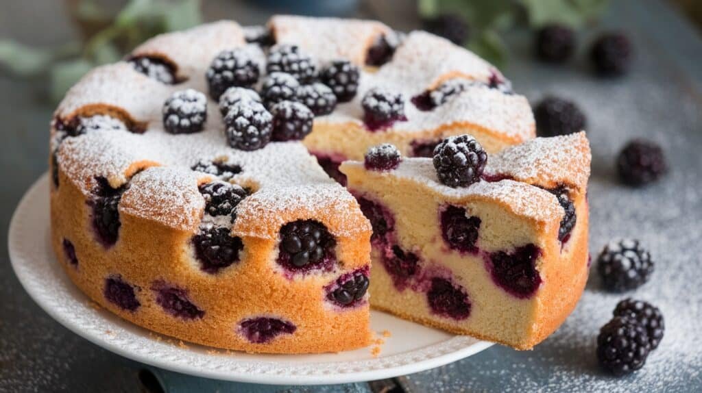 Blackberry Almond Cake