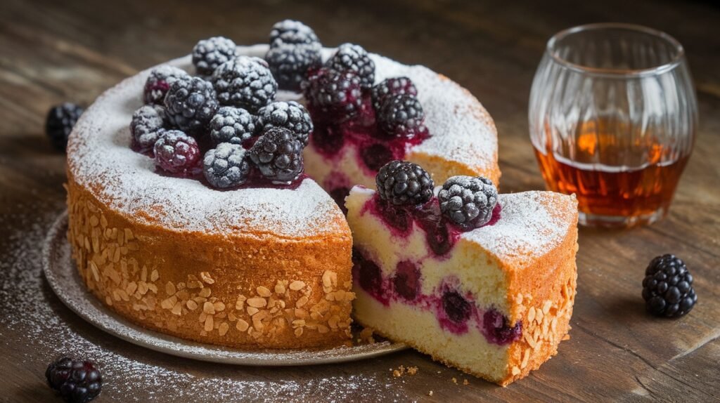 Blackberry Bourbon Cake