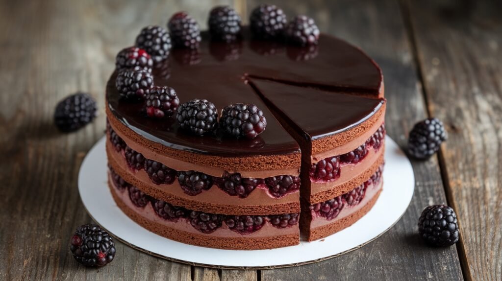 Blackberry Chocolate Cake