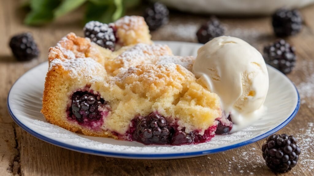Blackberry Cobbler Cake