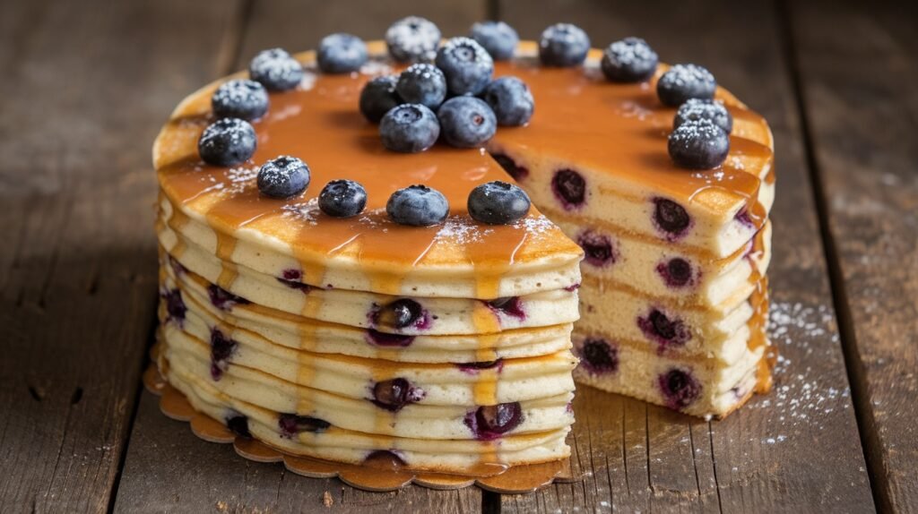 Blueberry Pancake Cake