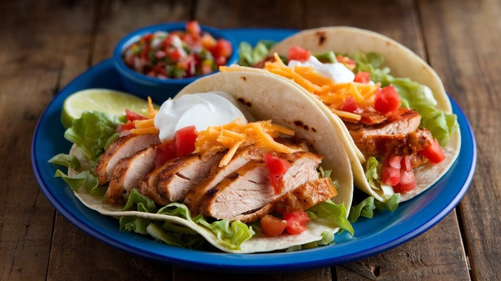 Brown Sugar Bourbon Chicken Tacos