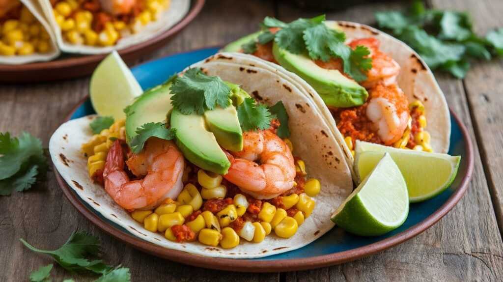 Cajun Shrimp and Corn Tacos