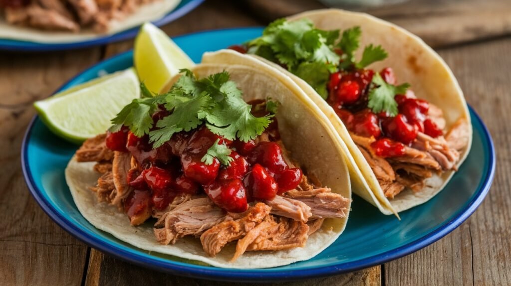 Cherry Chipotle Pork Tacos