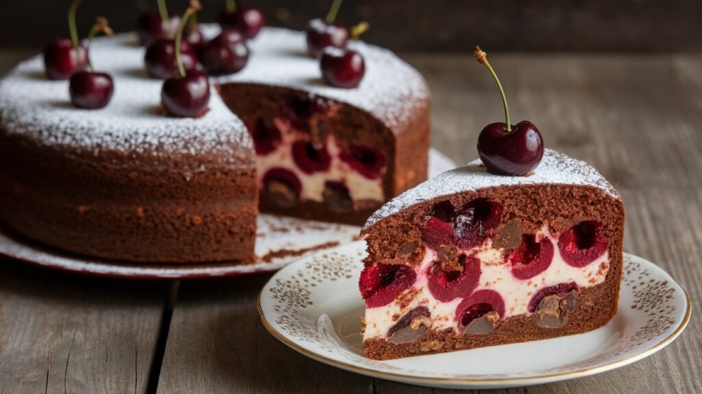 Cherry Chocolate Chunk Cake