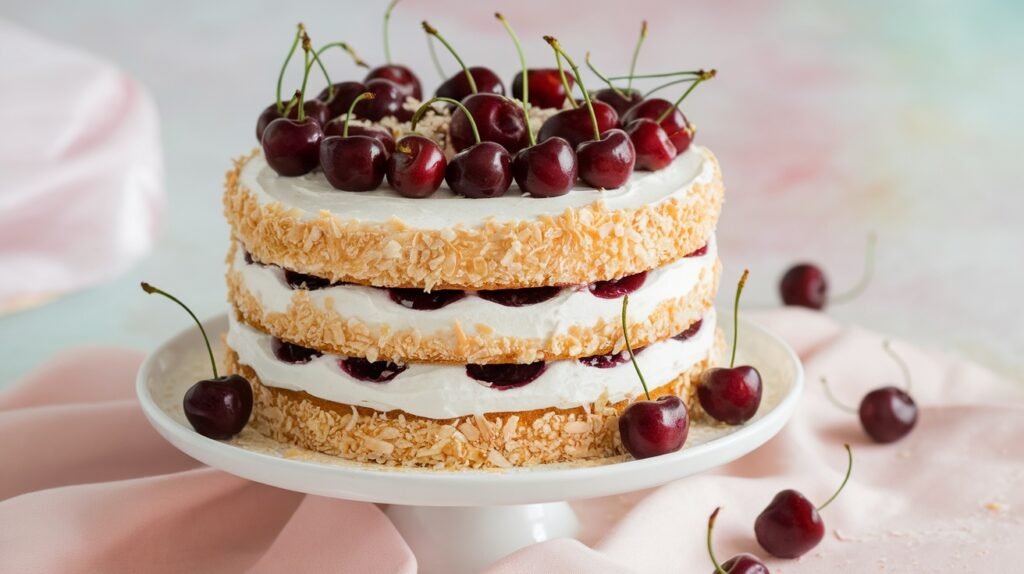Cherry Coconut Cake