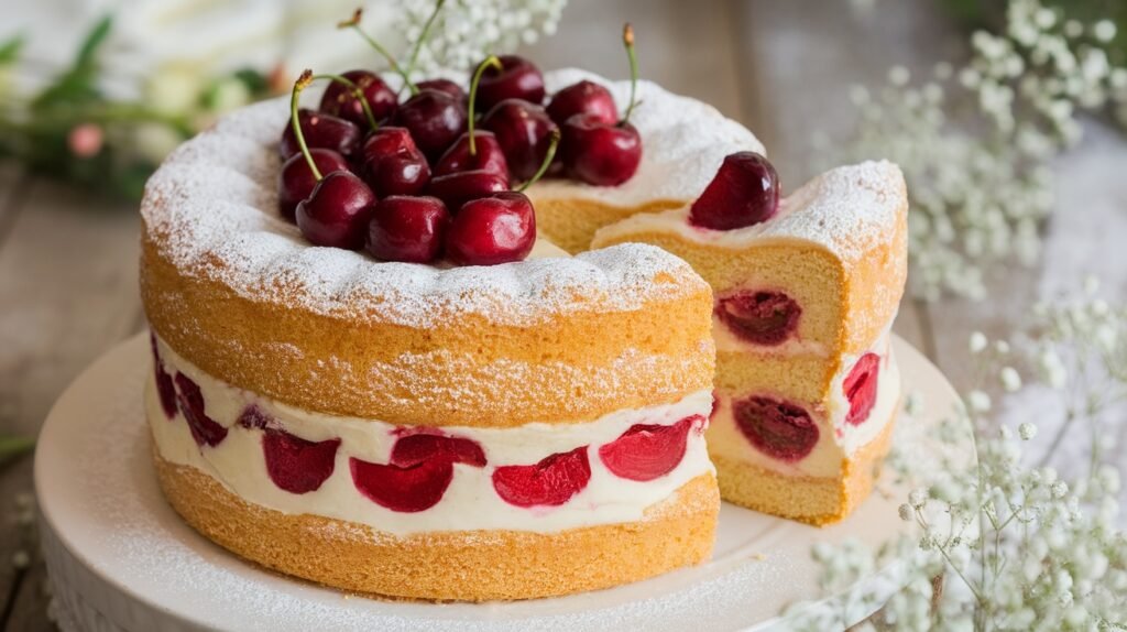 Cherry Vanilla Cake