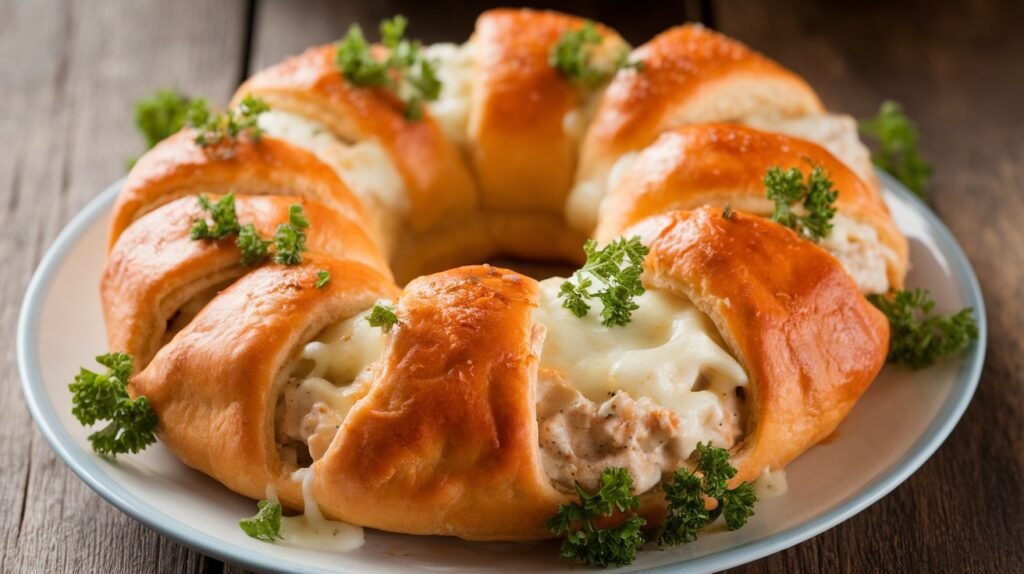 Chicken Alfredo Crescent Ring Melts
