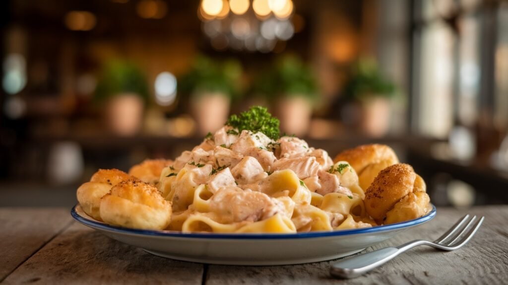 Chicken Alfredo Garlic Knots