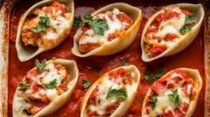 Chicken Cacciatore Stuffed Shells