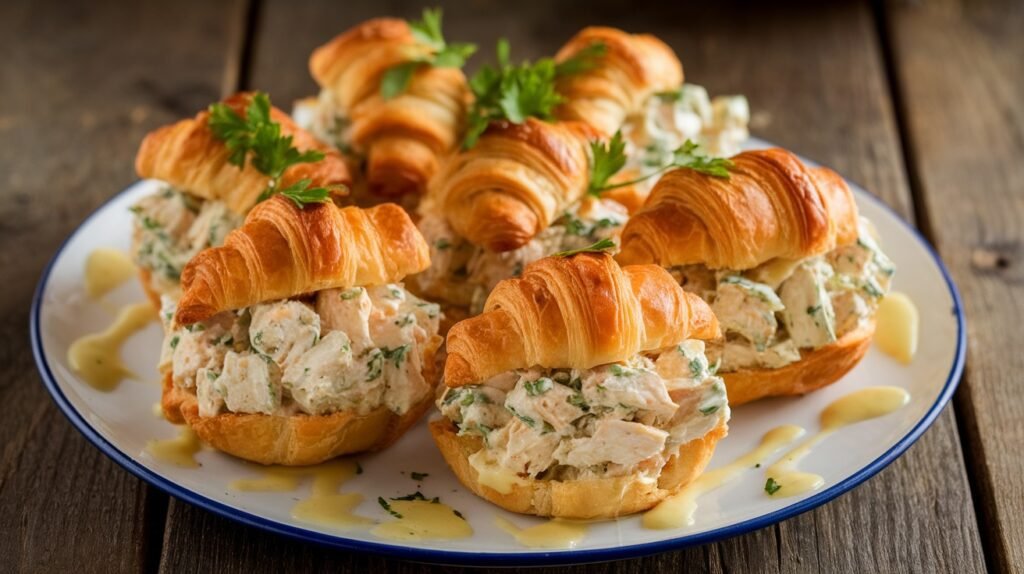 Chicken Caesar Croissant Cups