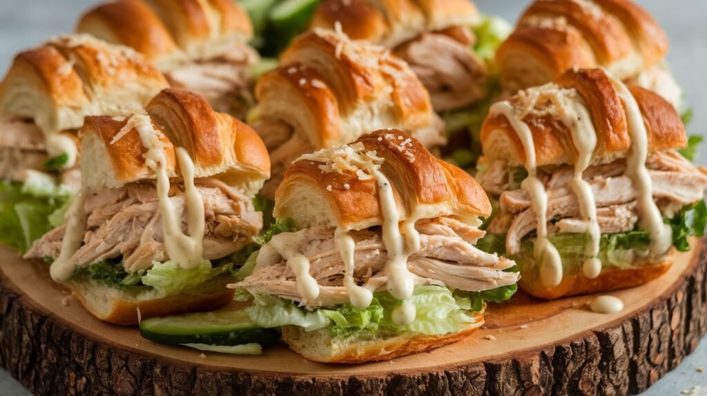 Chicken Caesar Croissant Sliders