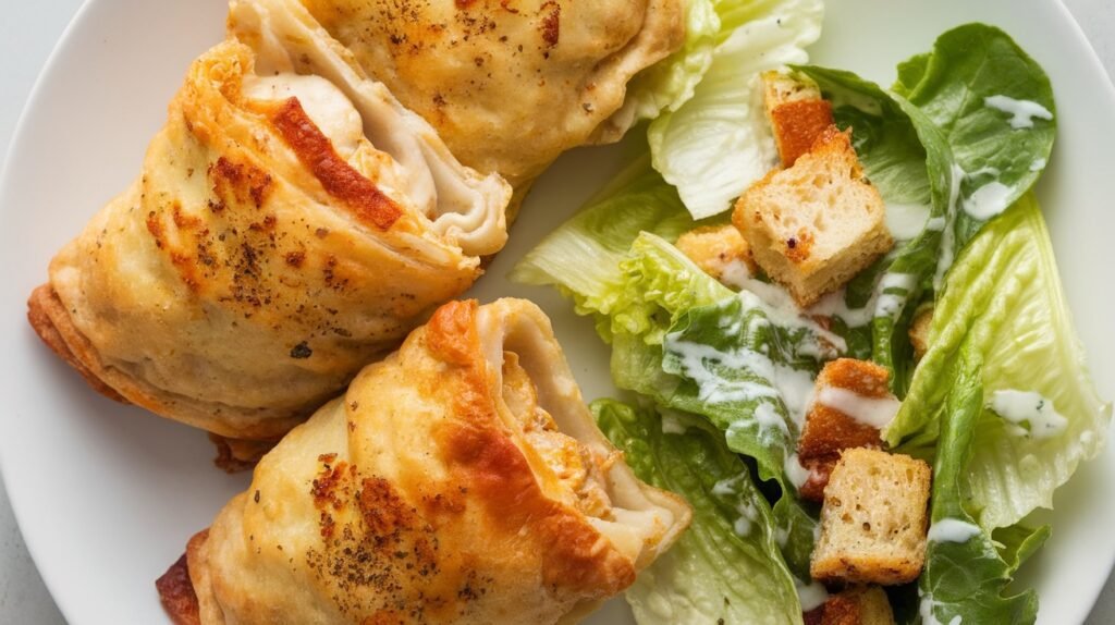 Chicken Caesar Pasta Pockets