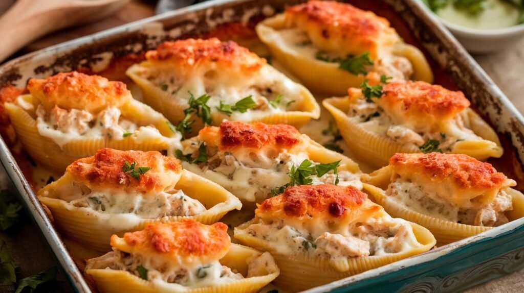 Chicken Caesar Pasta Stuffed Shells