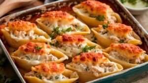 Chicken Caesar Pasta Stuffed Shells