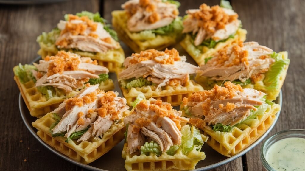 Chicken Alfredo Wonton Wrap Cups