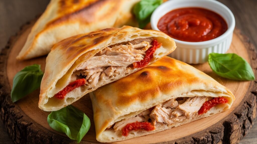 Chicken and Sun-Dried Tomato Calzones