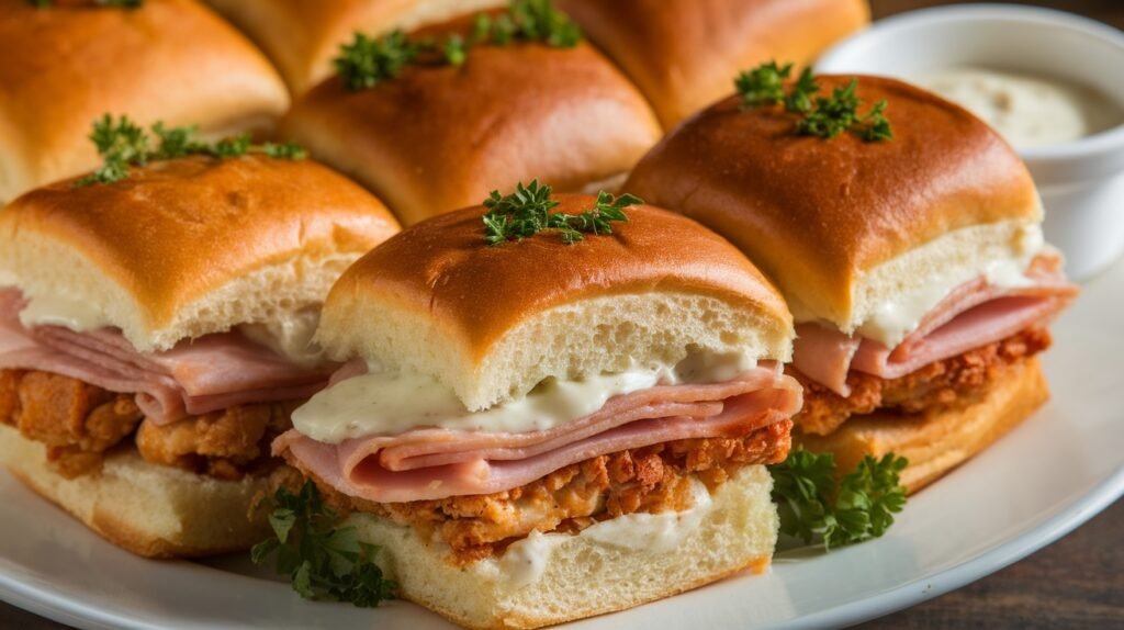 Chicken Cordon Bleu Sliders