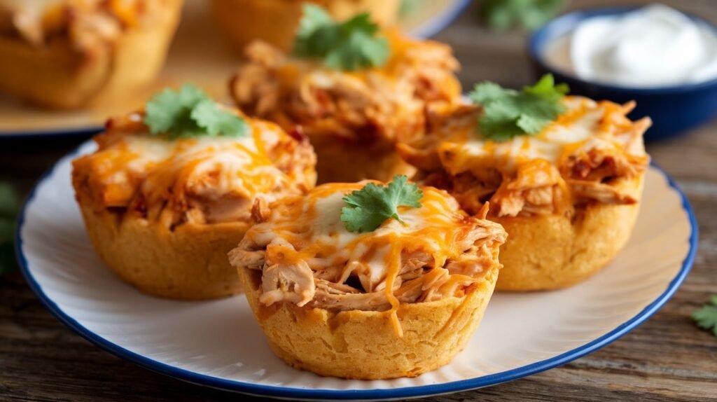Chicken Enchilada Cornbread Cups