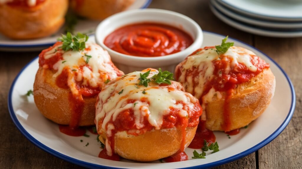 Chicken Parmesan Bread Bombs