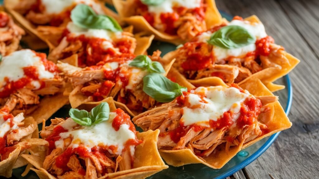 Chicken Parmesan Nacho Boats
