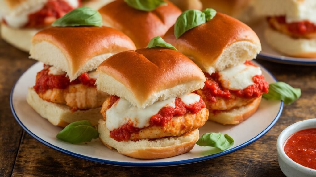 Chicken Parmesan Sliders with Brioche