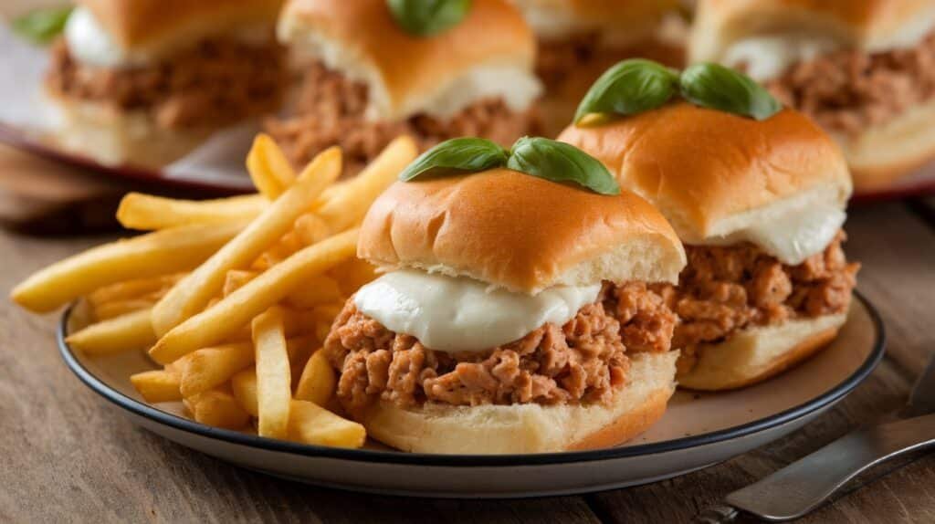 Chicken Parmesan Sloppy Joe Sliders