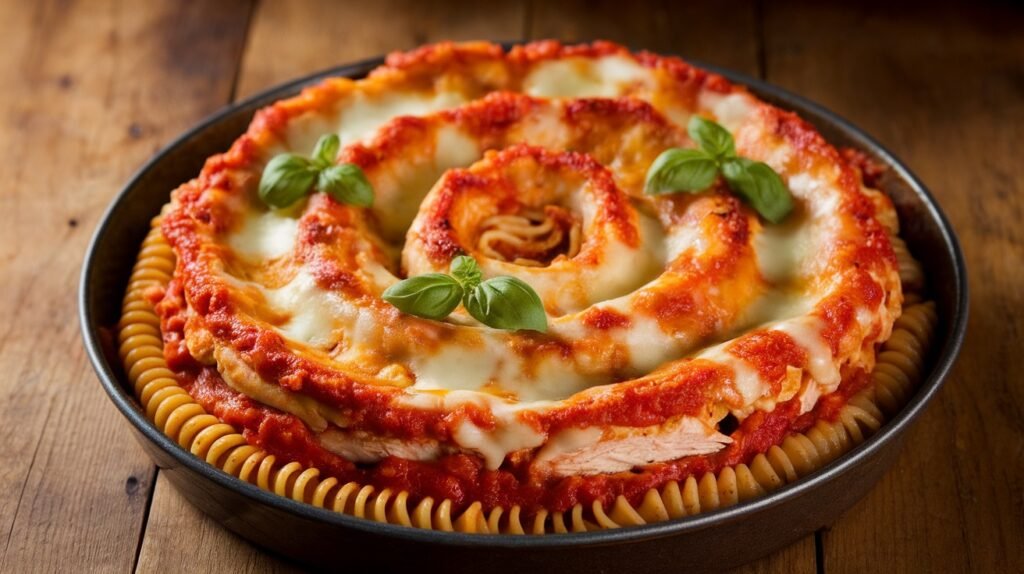 Chicken Parmesan Spiral Bake