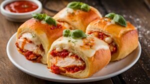 Chicken Parmesan Stuffed Rolls
