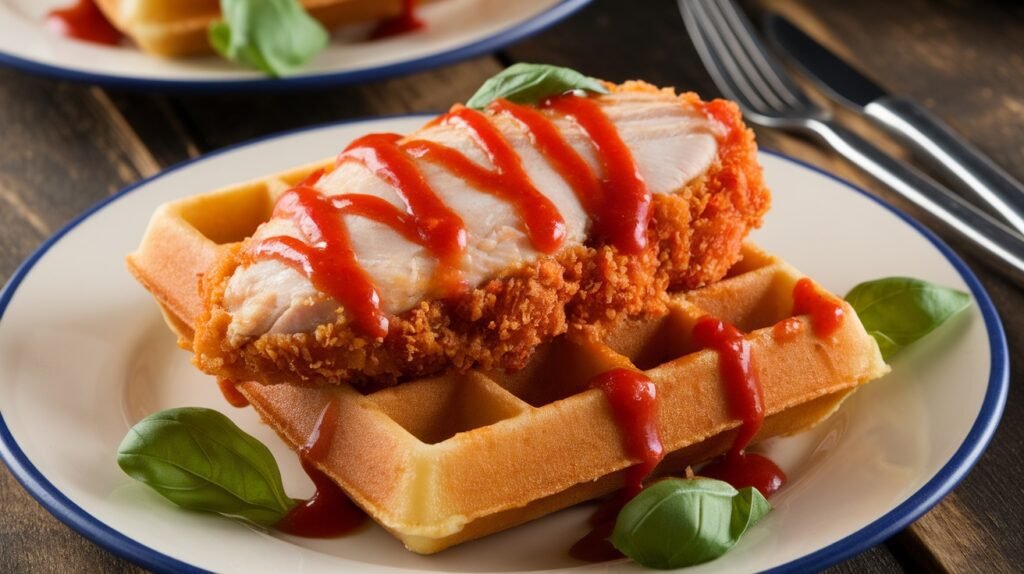 Chicken Parmesan Breaded Waffles