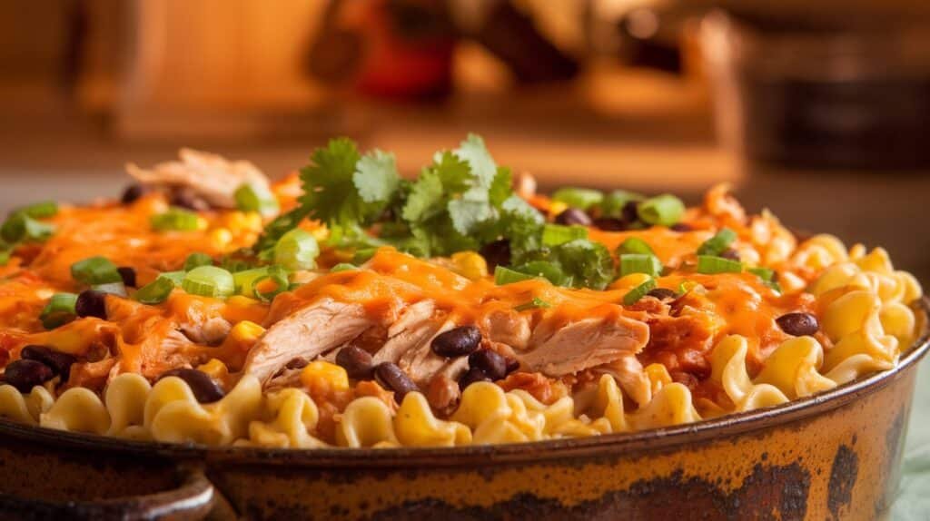 Chicken Taco Noodle Casserole