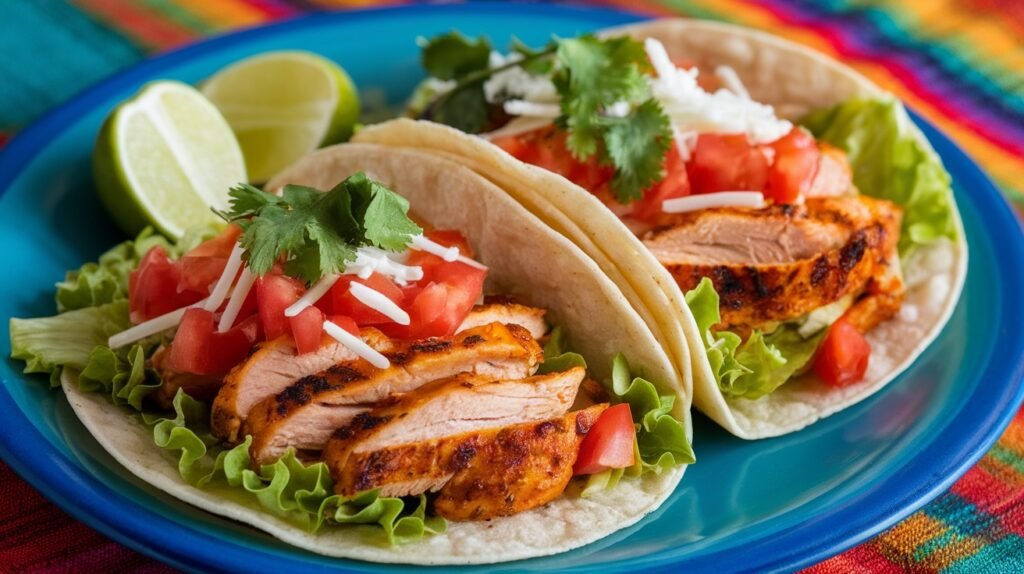 Spicy Paprika Chicken Tacos