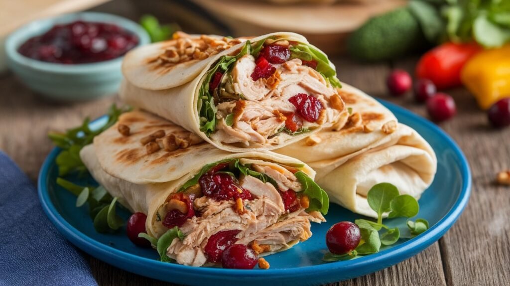 Chicken and Cranberry Stuffed Wraps