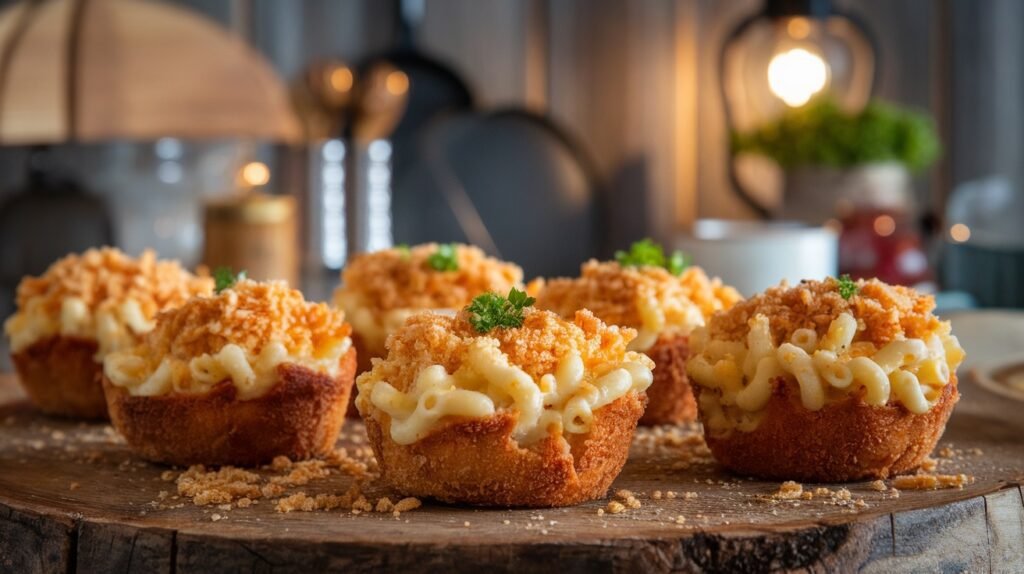 Chicken and Swiss Mac Cups