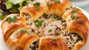 Chicken and Wild Rice Crescent Bakes