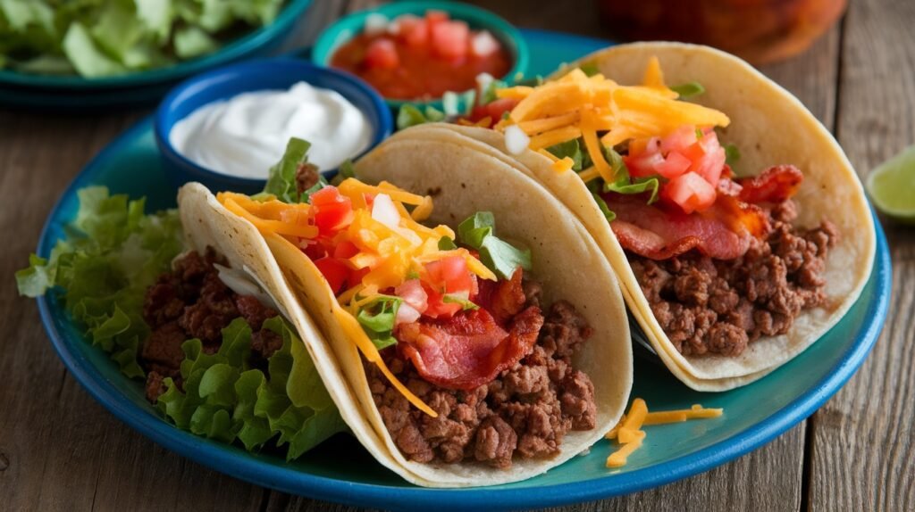 Chipotle Bacon Beef Tacos