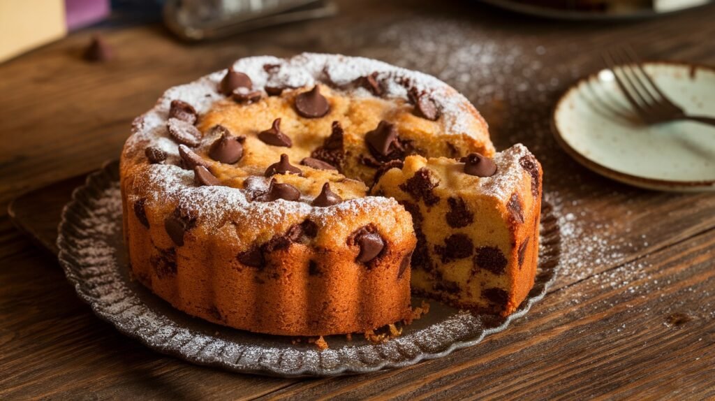 Chocolate Chip Muffin Cake