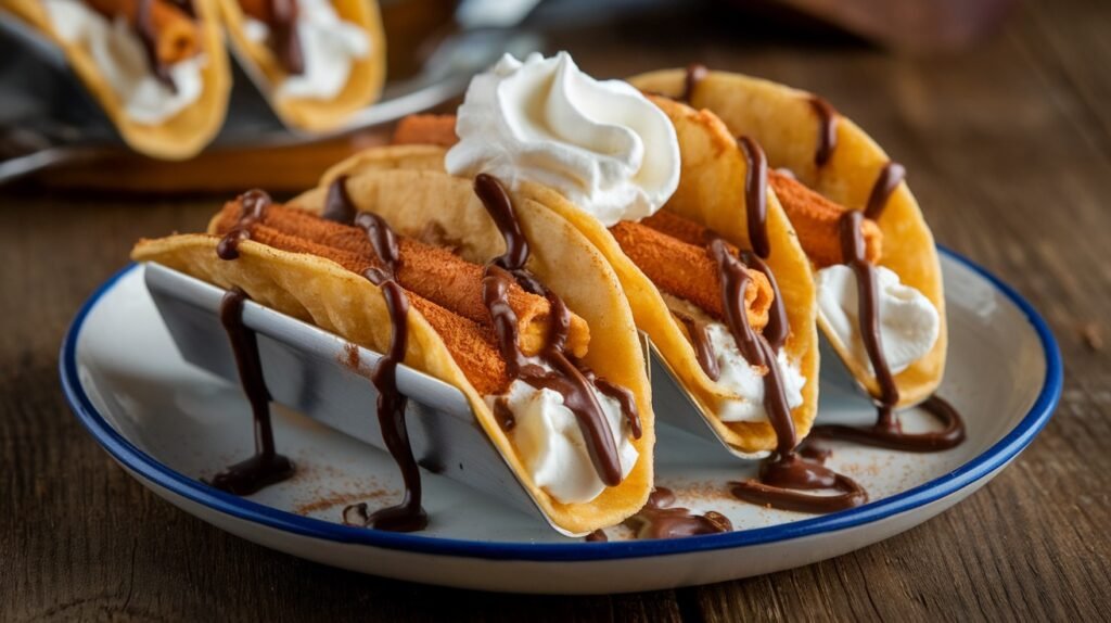 Churro Cheesecake Tacos