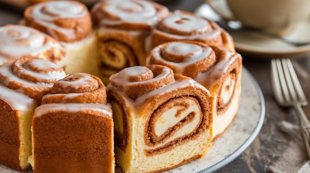 Cinnamon Bun Cake