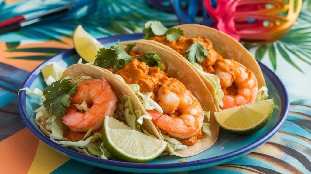 Coconut Curry Shrimp Tacos