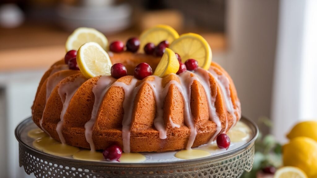 Cranberry Lemon Bundt Cake