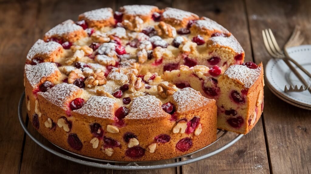 Cranberry Walnut Cake