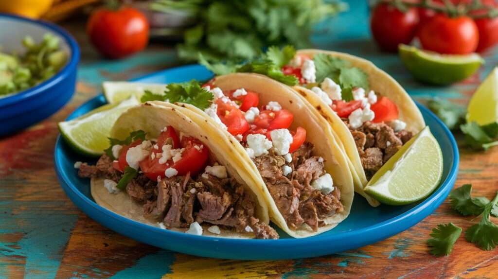 Cumin-Spiced Lamb and Feta Tacos