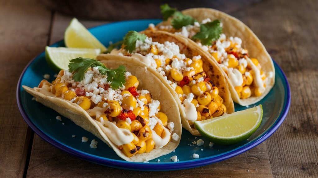 Elote-Style Corn Tacos