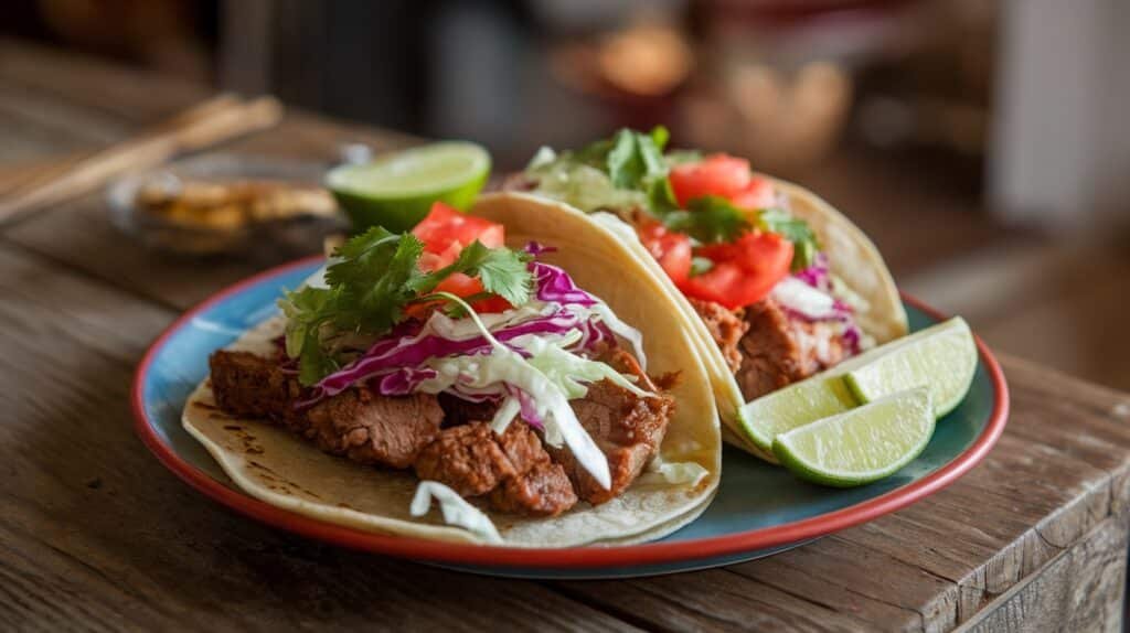 Ginger Garlic Pork Tacos