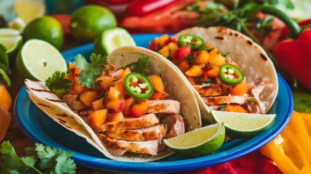 Grilled Apricot Chicken Tacos