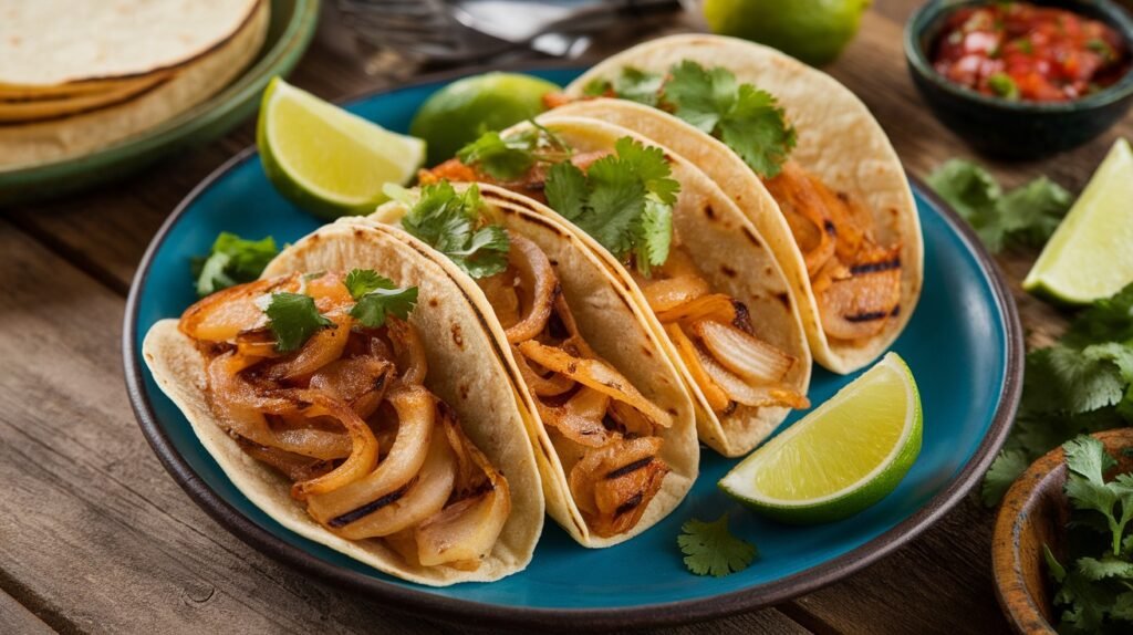Grilled Caramelized Onion Tacos