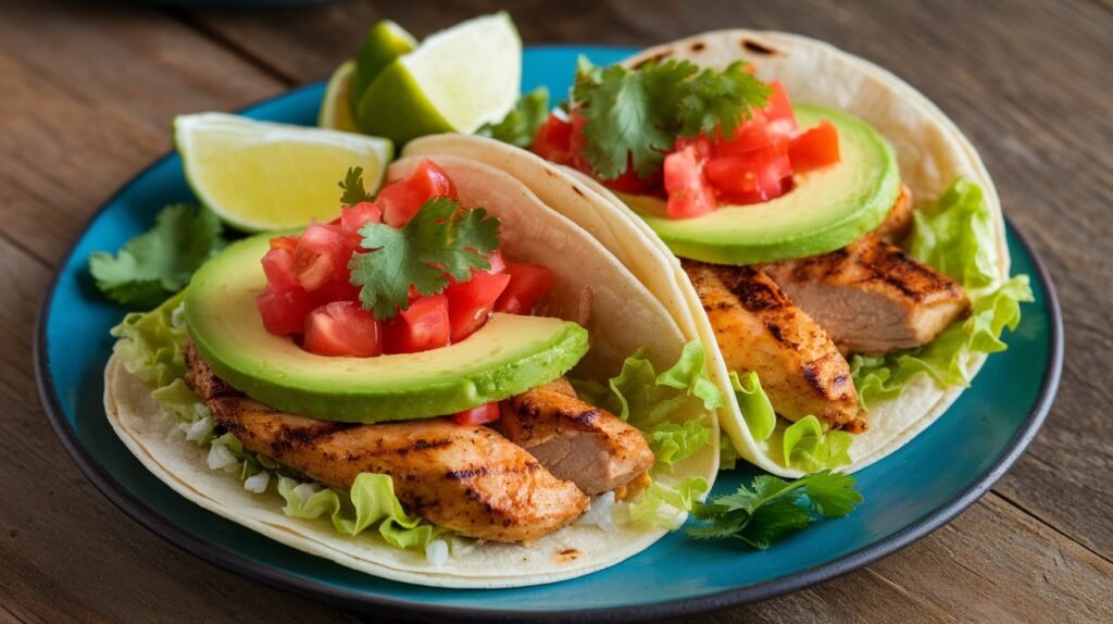 Grilled Lemon Zest Chicken Tacos